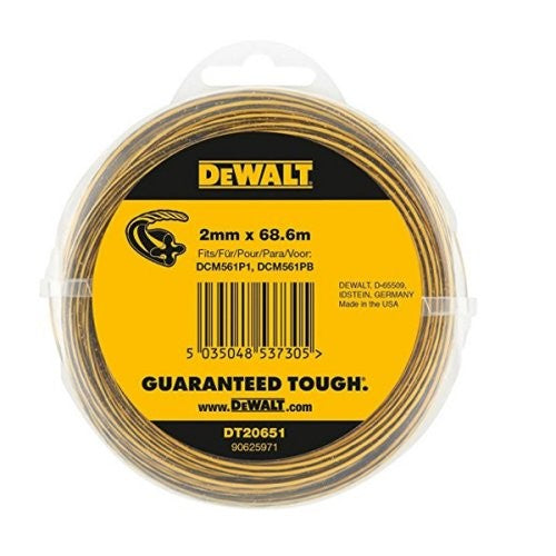 DeWalt DT20651-QZ - Bobina de Hilo 2mm x 68.6m para desbrozadoras DCM561, DCM571, DCM581