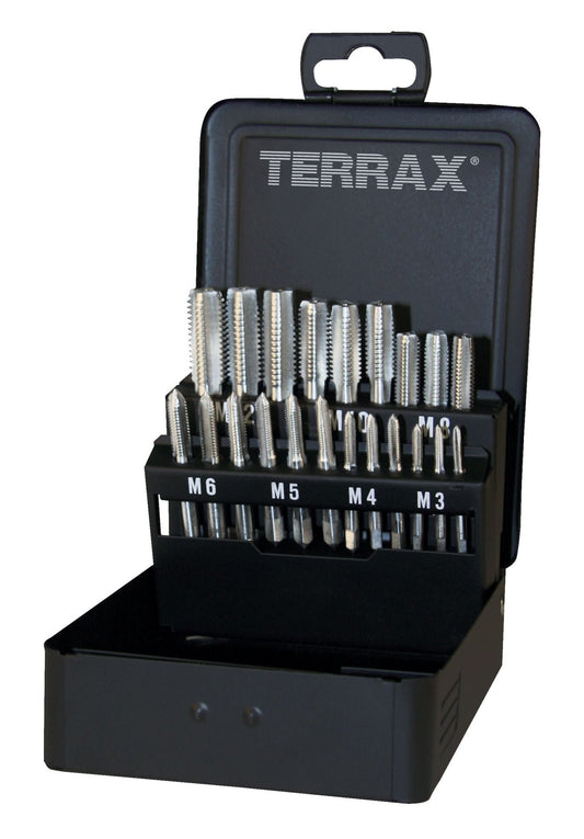 Terrax A245006 - Juego de 21 machos mano M DIN 352 HSS rectificados - Ferrotecnia