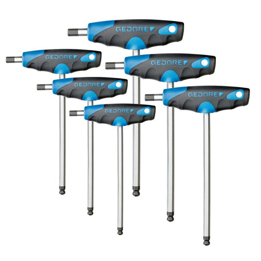 6-piece Ball End T-Handle Hex Key Set