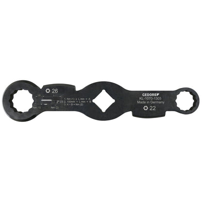 KL-1070-1305 - Llave de doble extremo, 22/26 mm (waf)