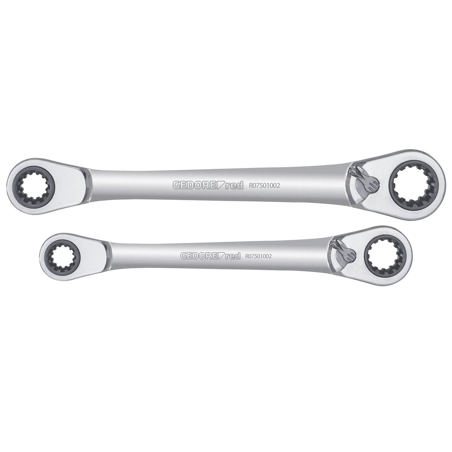 GEDORE red R07501002 - Set of 2 ratchet wrenches for 63 different applications (3300900)