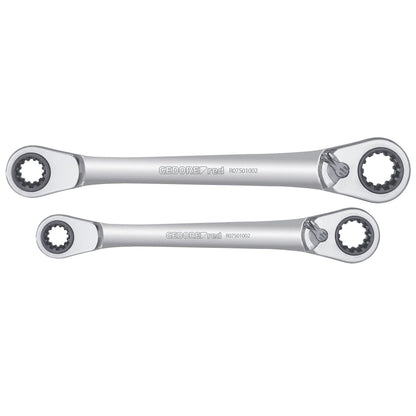 GEDORE red R07501002 - Set of 2 ratchet wrenches for 63 different applications (3300900)