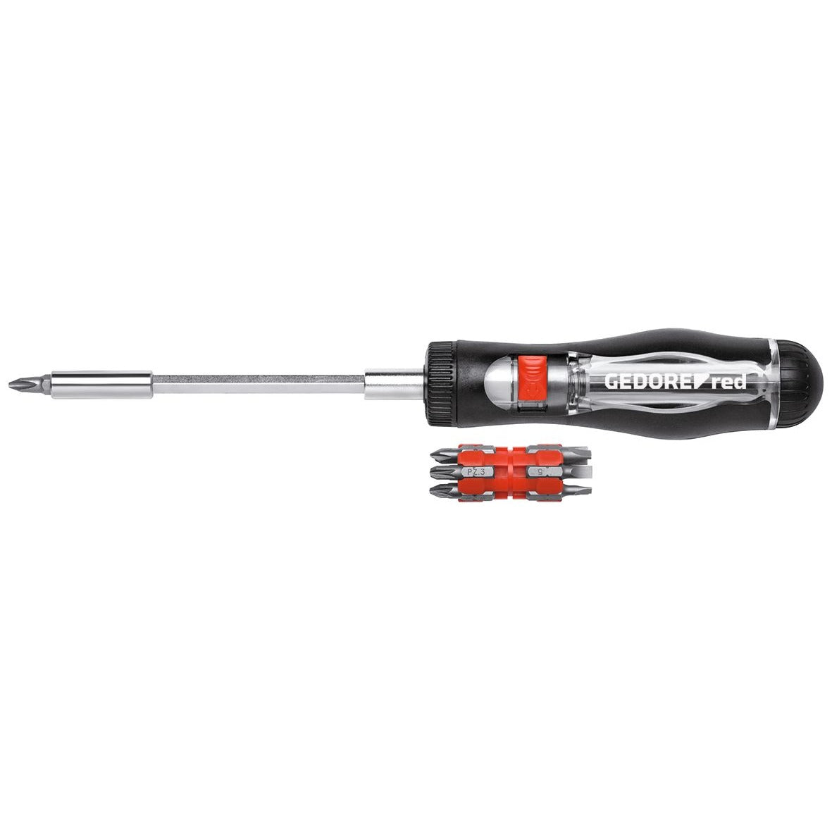 Tournevis à cliquet télescopique GEDORE rouge R38920000 - 1/4" 13 en 1