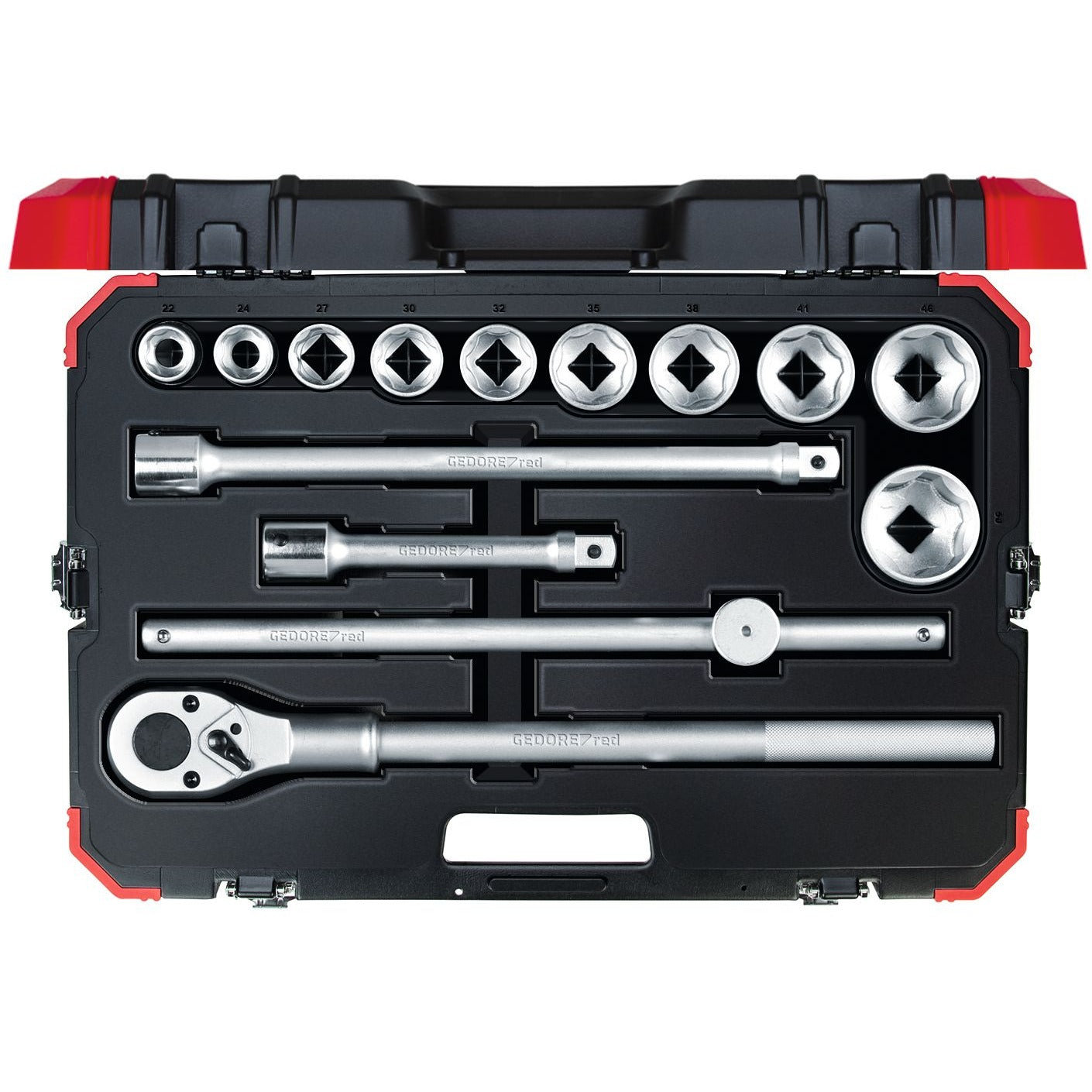 GEDORE red R78004014 - 3/4" 22-50mm socket wrench set, 14 pieces (3300011)