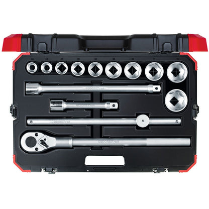 GEDORE red R78004014 - 3/4" 22-50mm socket wrench set, 14 pieces (3300011)