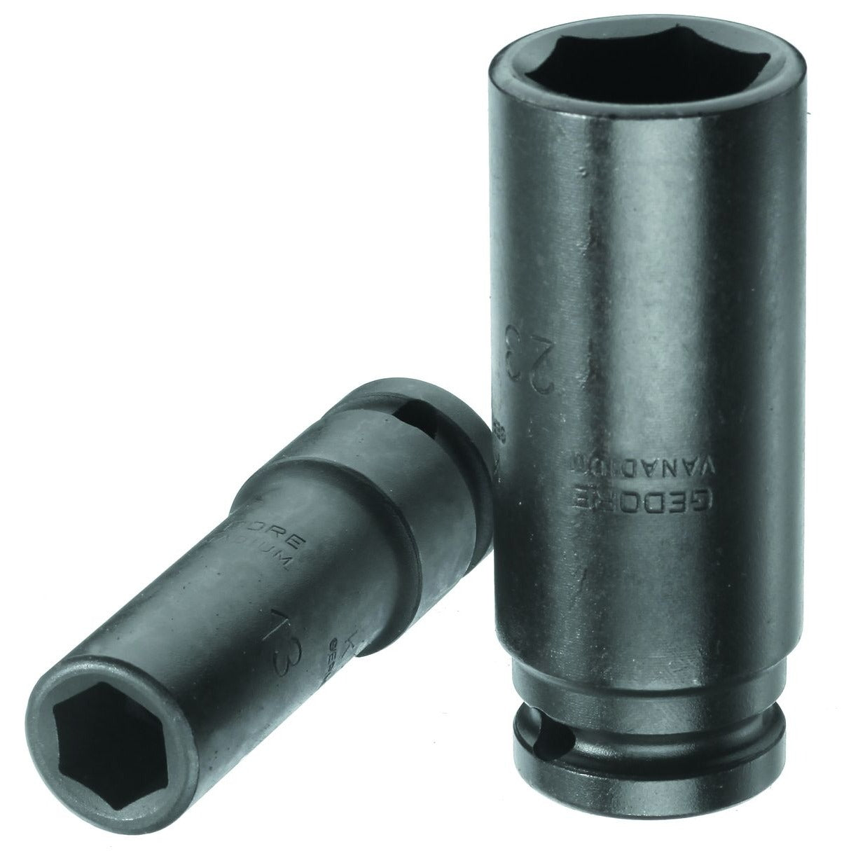 K 19 L - Vasos de impacto de 1/2" de perfil hexagonal, modelo largo