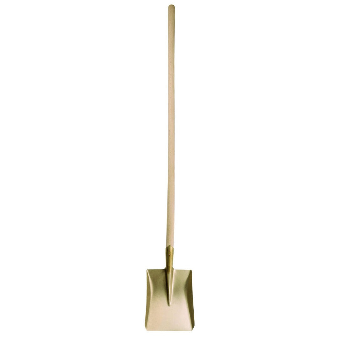 Shovel with edge, straight handle