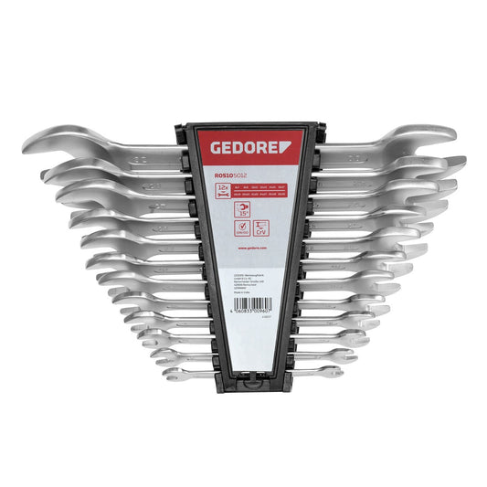 GEDORE red R05105012 – Set of 12 open-end spanners, 6-32 mm (3300960)
