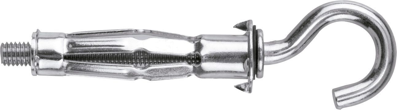 Tox 035701521 - Blíster de 2 tacos metálicos Acrobat M5x52 S mm + gancho - Ferrotecnia