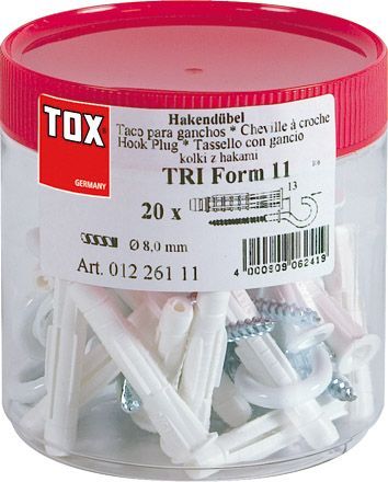 Tox Taco de pared con gancho Pirat Will - Ferrotecnia