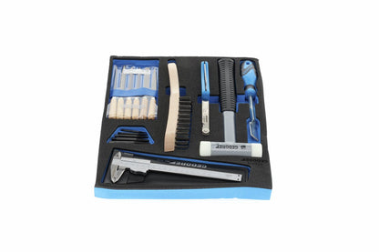 TS CT2-710 - Surtido de herramientas varias en módulo de espuma Check-Tool de doble cuerpo, 17 piezas - Ferrotecnia