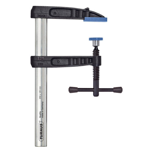 Turnus 493K150 - Optima clamping screw with non-slip lock T-handle 1500x120 mm Rail 35x11 mm