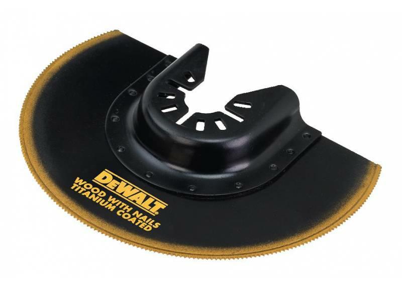 DeWalt DT20711-QZ DT20711-QZ-Hoja de Sierra de Titanio para Corte al RAS 100mm para Multi-Herramienta oscillante, 0 W, 0 V, Arándano