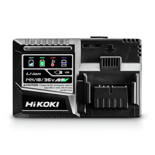 Hikoki UC18YSL3W0Z - Cargador rápido para baterías de 14,4 V - 18 V