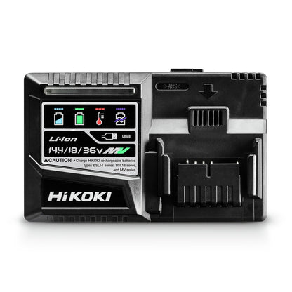 Hikoki UC18YSL3WJZ - Juego de 2 baterías MULTI VOLT BSL36B18X (36 V/18 V - 8 Ah/4 Ah) y cargador UC18YSL3