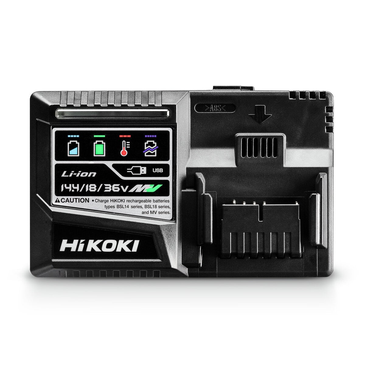 Hikoki UC18YSL3WKZ - Cargador rápido para baterías de 14,4 V - 18 V