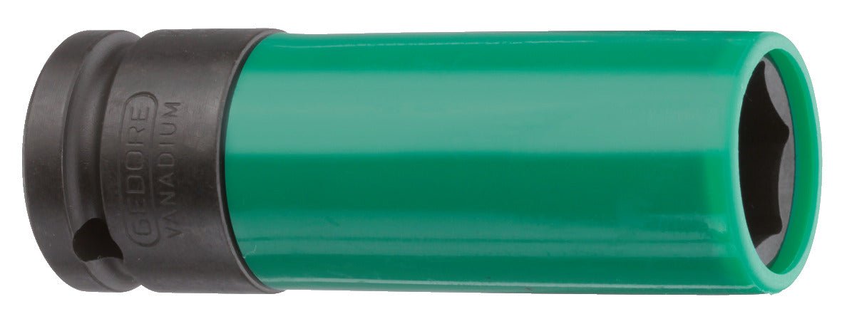 Vasos de impacto de 1/2" de perfil hexagonal, modelo largo especial llantas · K 19 LS - Ferrotecnia