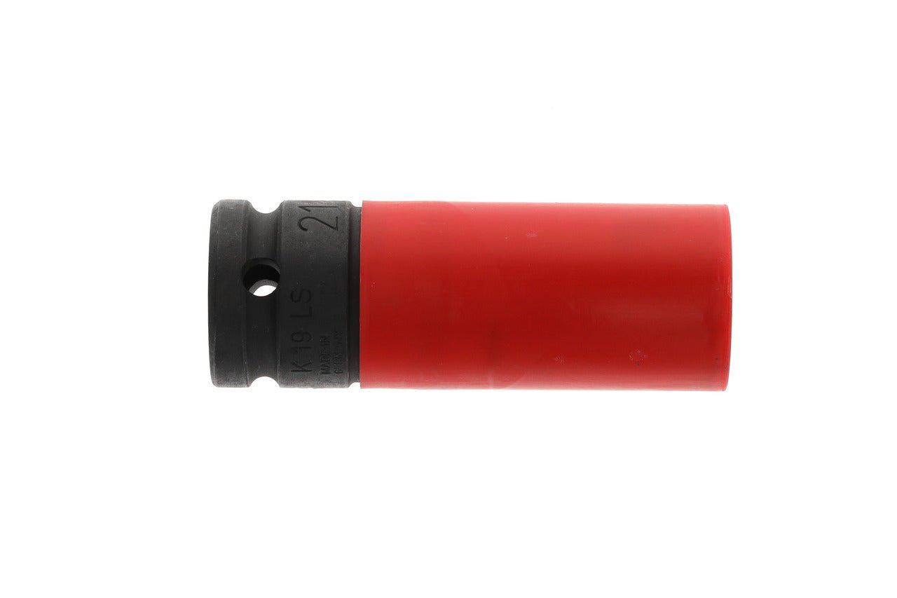 Vasos de impacto de 1/2" de perfil hexagonal, modelo largo especial llantas · K 19 LS - Ferrotecnia
