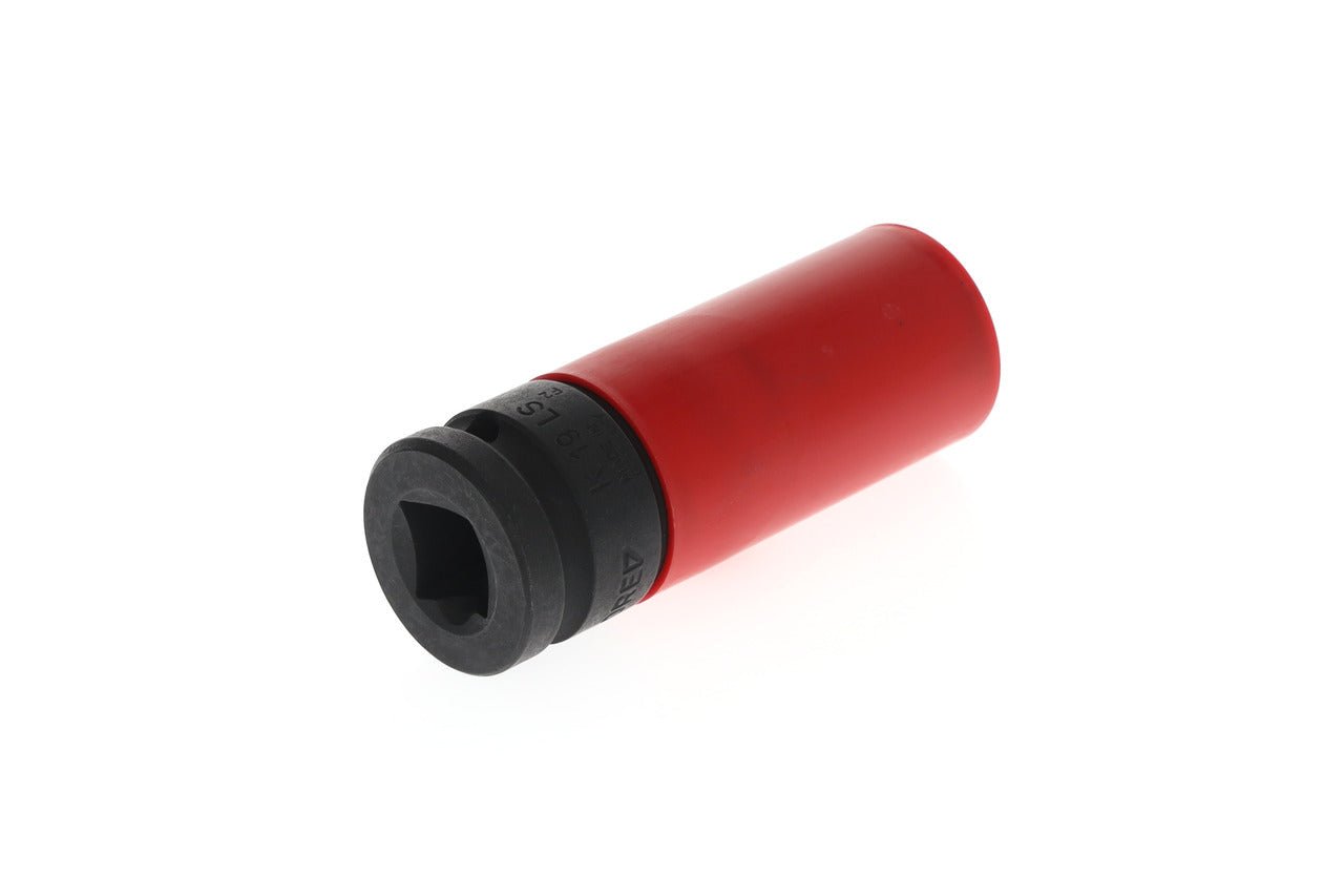 Vasos de impacto de 1/2" de perfil hexagonal, modelo largo especial llantas · K 19 LS - Ferrotecnia