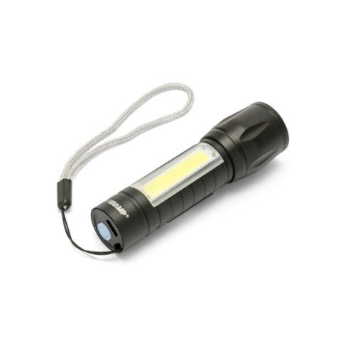 Velamp D89R - Mini linterna LED recargable con zoom + linterna COB THOR MAX - Ferrotecnia