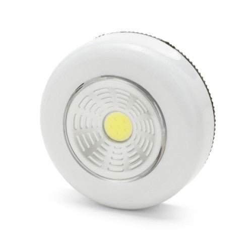 Velamp IL12 - Mini lámpara LED de un toque redonda con acabado en aluminio MINIPUSHLIGHT - Ferrotecnia