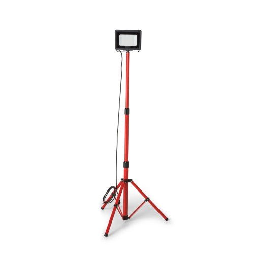 Velamp IS746NG - Foco de trabajo LED SMD IP65 50W negro 4000K con trípode y cable de 3m WAINGRO + TRÍPODE - Ferrotecnia