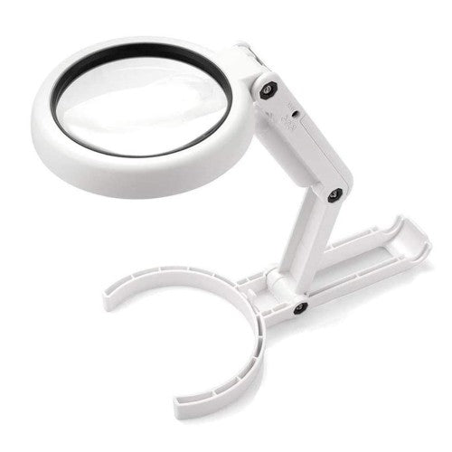 Velamp LE037 - Lámpara de mano o de mesa de 8 LED con lente 5X / 11X - Ferrotecnia