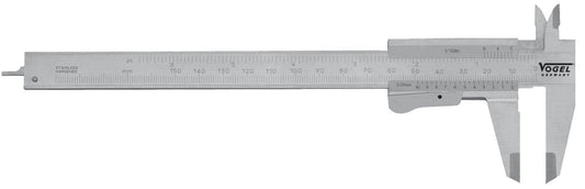 Vogel 201027 - Calibre pie de rey DIN 862 para zurdos, Capacidad util 150 mm, Boca 40 mm - Ferrotecnia
