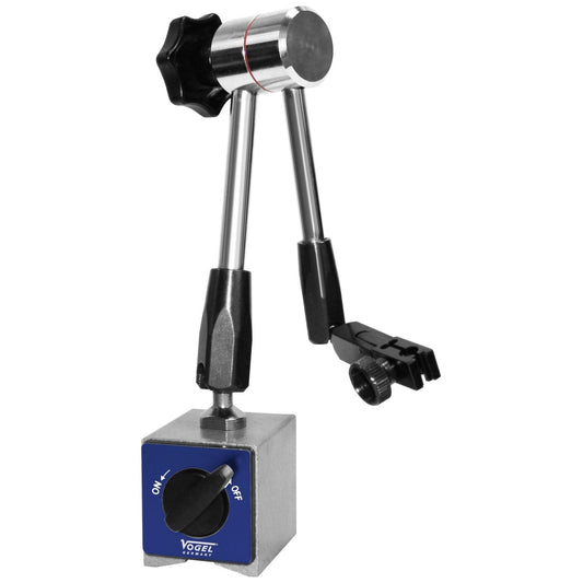 Vogel 255001 - Soporte universal porta-comparador articulado con bloqueo central, Altura total 400 mm, Base 65x50x55 mm