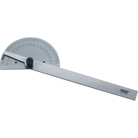Vogel 322541 - Transportador de ángulos acero inoxidable. Cuadrante Ø 80 mmxlargo 150 mm