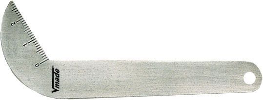 Vogel 472011 - Plantilla afilado de brocas. Ángulo 118º. Para brocas hasta 60 mm Ø. - Ferrotecnia