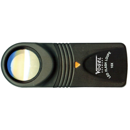 Vogel 600166 - Lupa de mano con LED, Diámetro de lente 20 mm, Aumento 10x