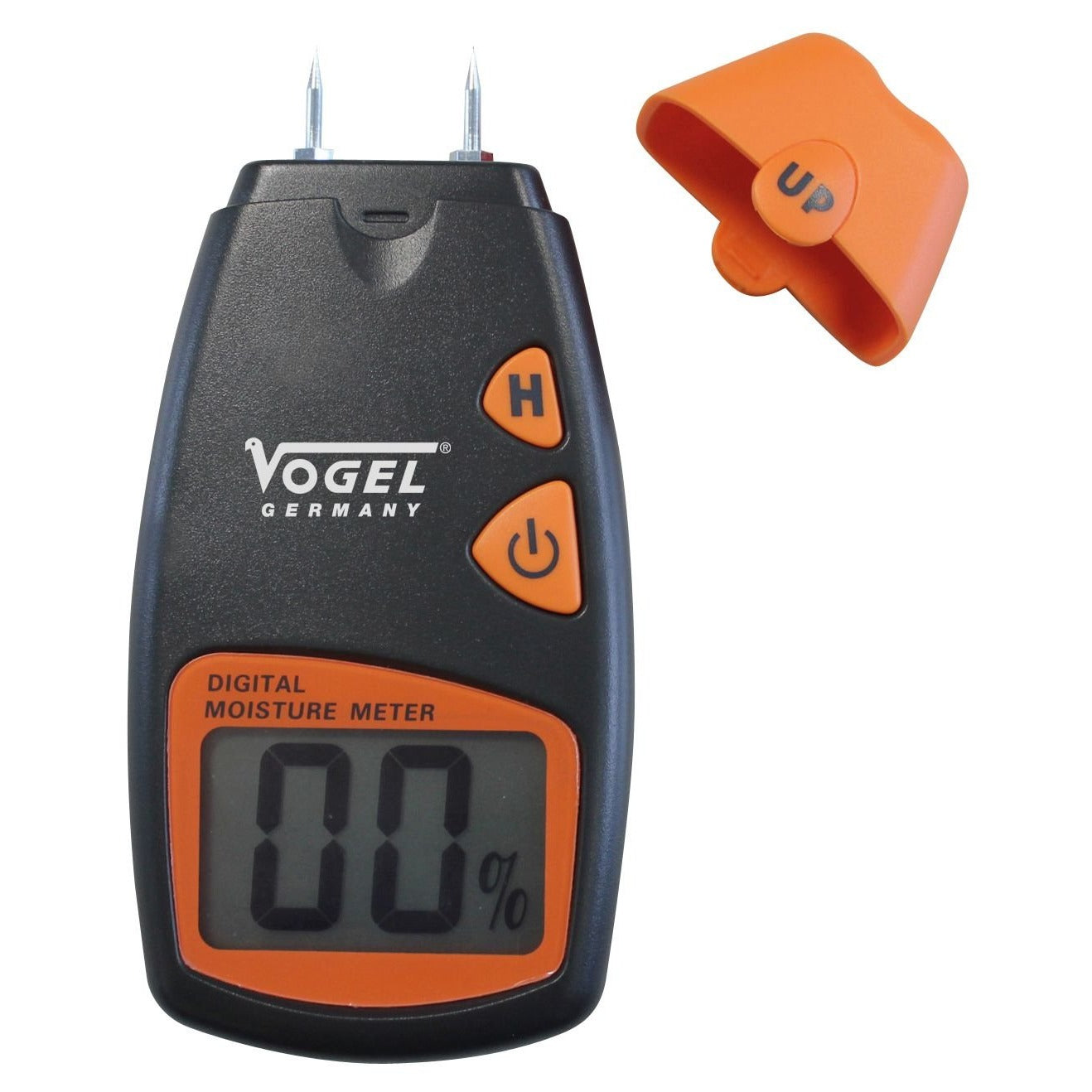 Vogel 641006 - Medidor de humedad electrónico digital, Rango de medición en madera: 5%-40%