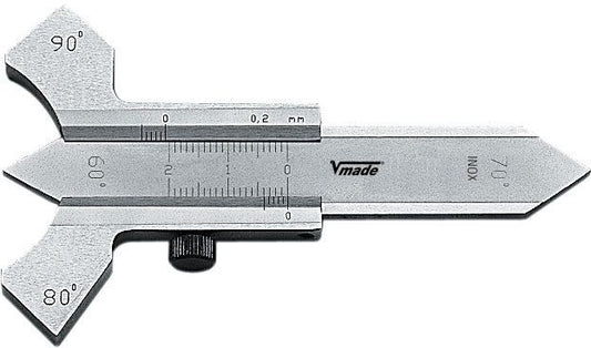 Vogel 474403 - Calibre de precisión para soldaduras, Capacidad 0-20 mm, Nonio 1/20 mm