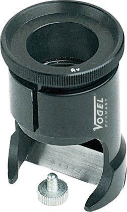 Vogel 600178 - Lupa técnica de pie con escala de medición, Diámetro de lente 20 mm, Aumento 10x