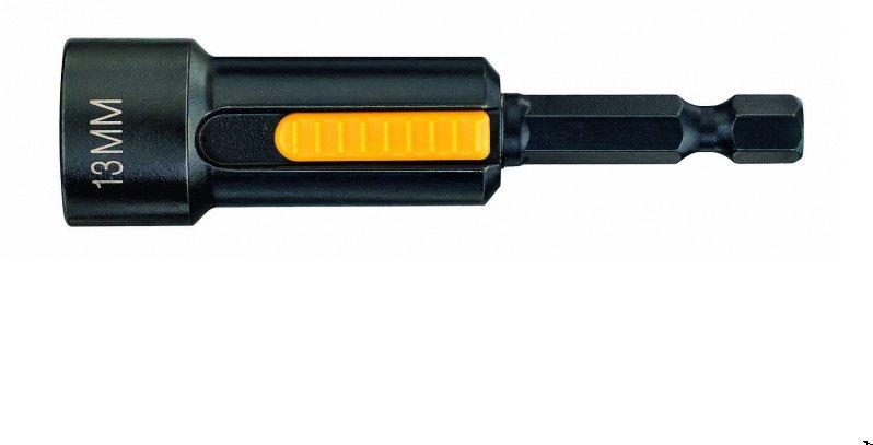 DeWalt DT7450-QZ - Llave de vaso hexagonal magnética de impacto, de limpieza fácil, 13 mm