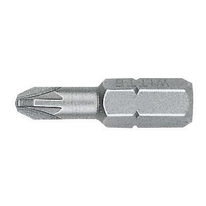 Witte 27057 - Punta Pozidriv STANDARD guía 1/4" corta punta reducida