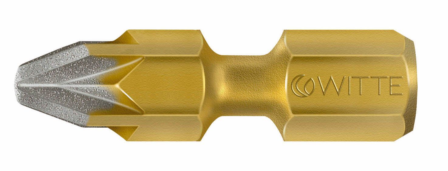 Witte Punta Pozidriv (PZ) BITFLEX DIAMOND guía 1/4" corta - Ferrotecnia