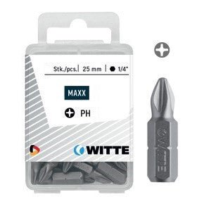 Witte Puntas Phillips de 25 mm en cajita de plástico - Ferrotecnia