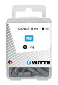 Witte Puntas Phillips de 25 mm en cajita de plástico - Ferrotecnia