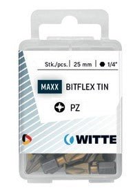 Witte Puntas Pozidriv de 25 mm en cajita de plástico - Ferrotecnia