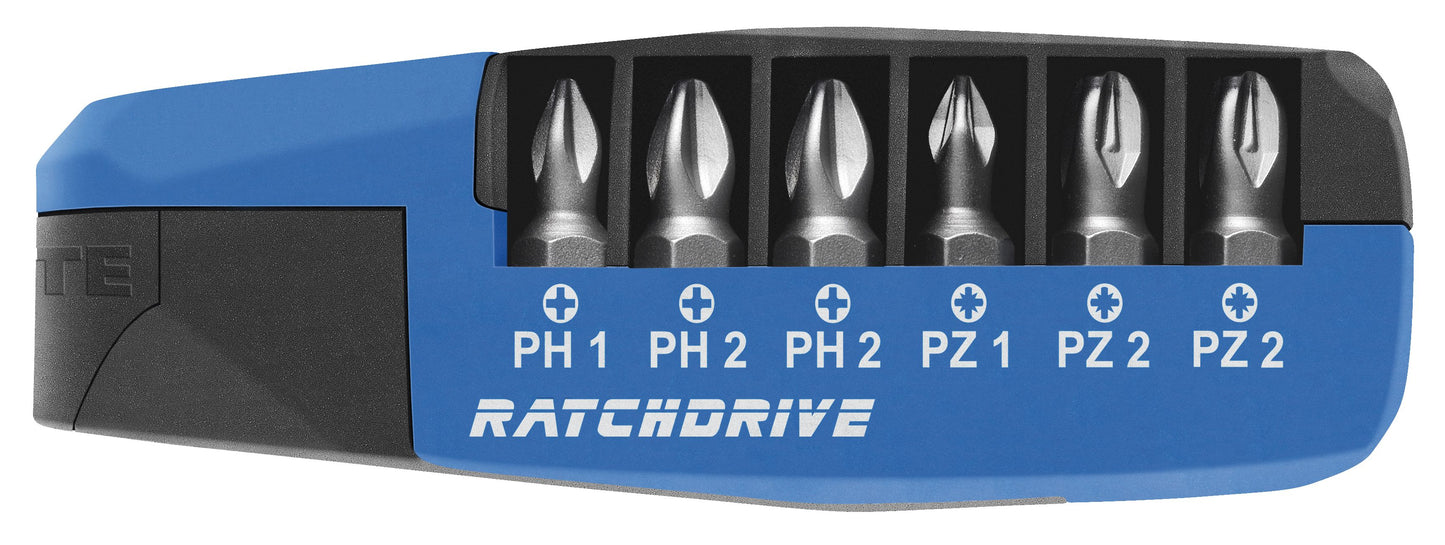 Witte Caja de puntas con carraca Ratchdrive