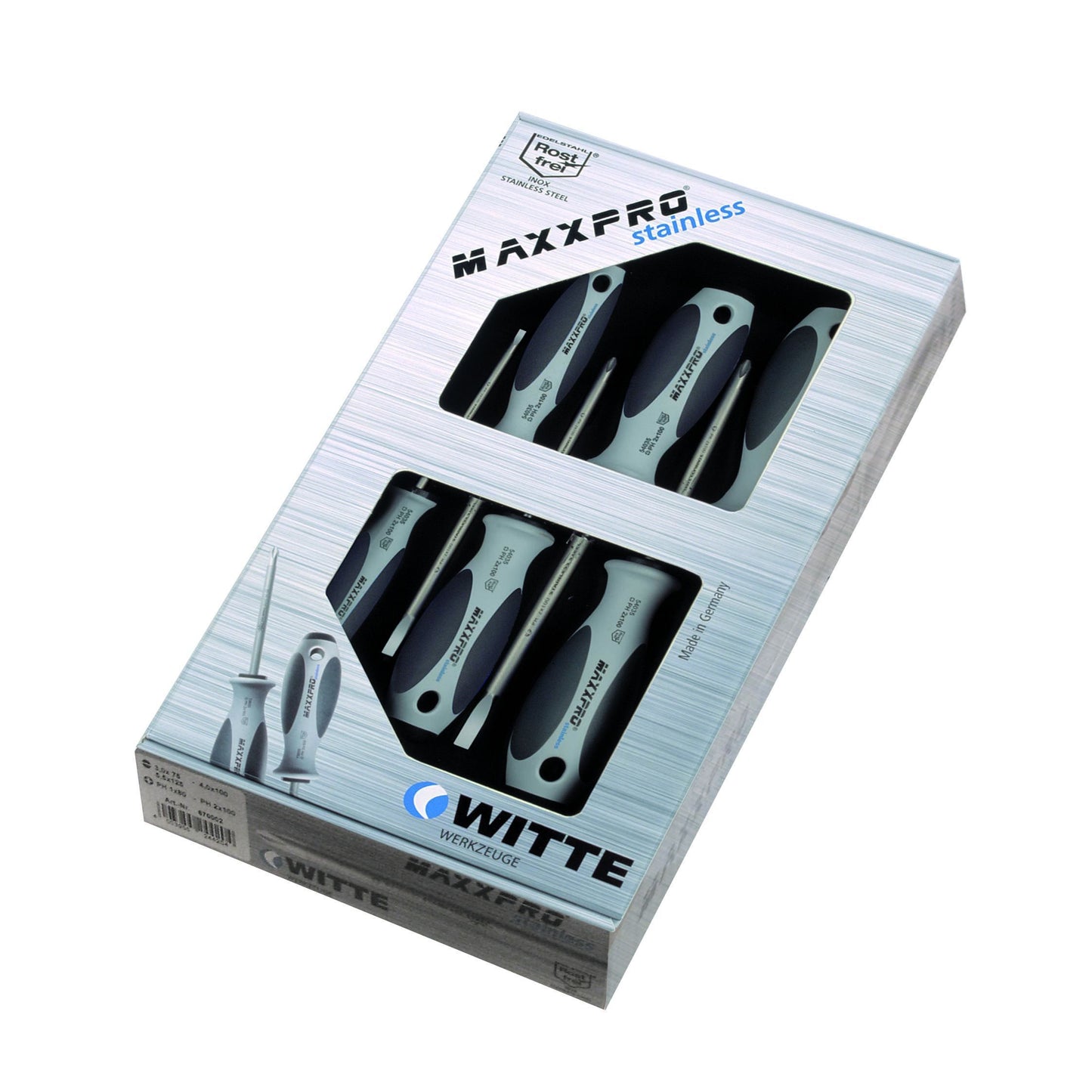 Witte Juegos de destornilladores MAXXPRO Inoxidable