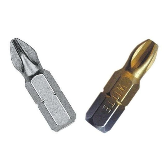 Witte Puntas Phillips de 25 mm en blister perforado