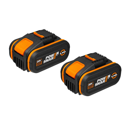 Worx WA3553.2 - 2 20V (2x4Ah) POWERSHARE Batteries