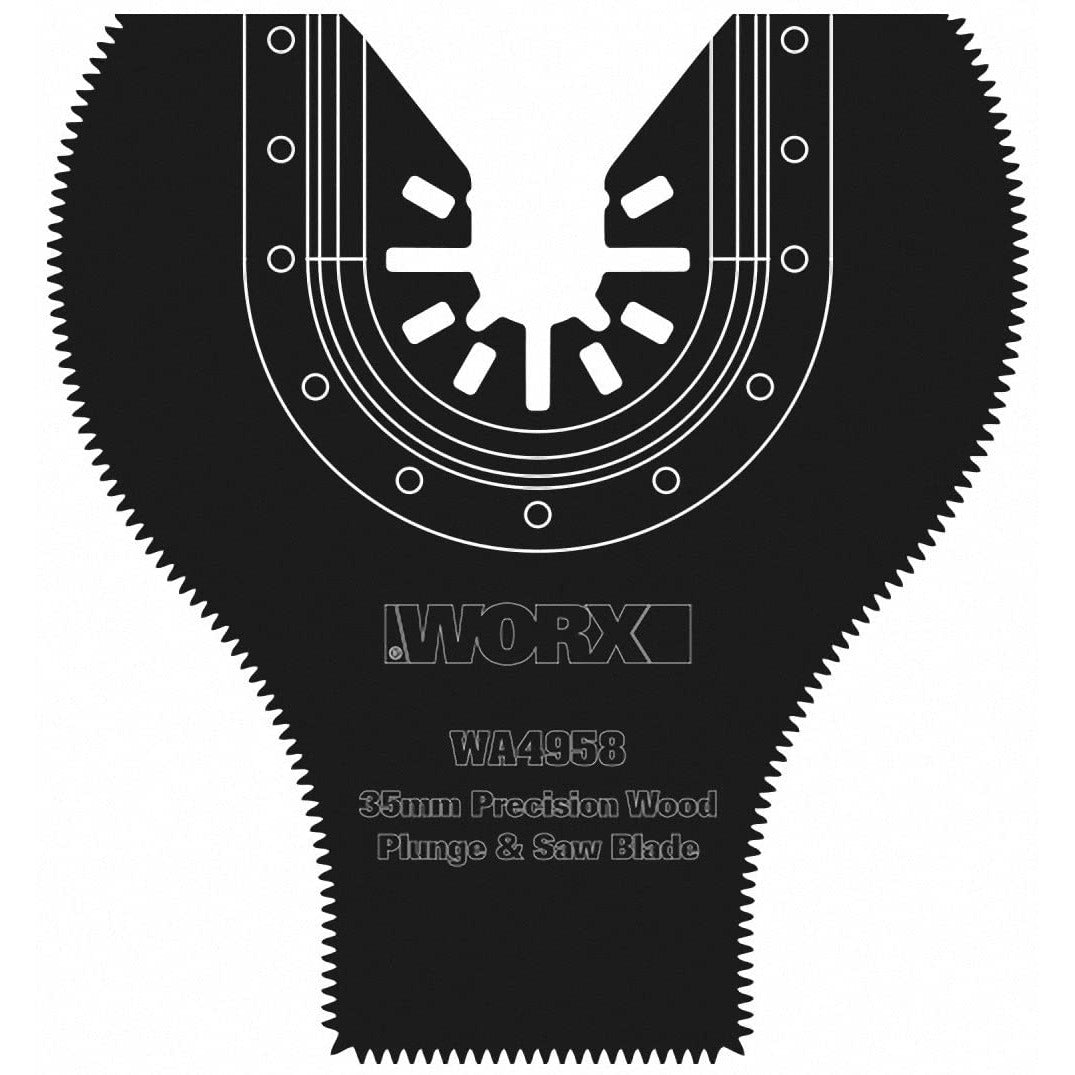 Worx WA4958 - Lame de coupe à bois 2 en 1, plongeante 35 mm