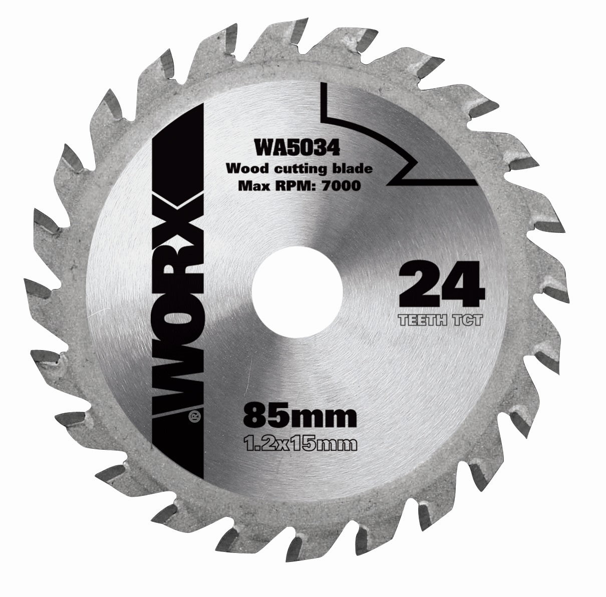 Worx WA5034 - Disco de corte madera Worxsaw 85mm 24T - Ferrotecnia