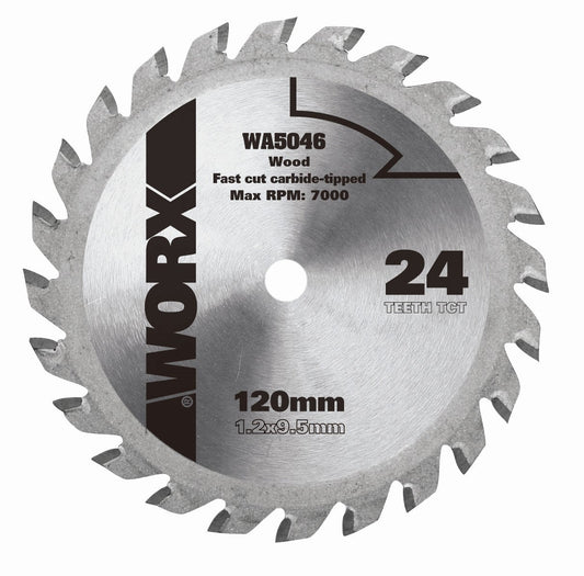 Worx WA5046 - Disco de corte madera Ø120mm 24T WX427 - Ferrotecnia