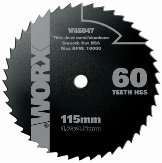 Worx WA5047 - Disco multiusos Ø115mm 60T WX427 - Ferrotecnia