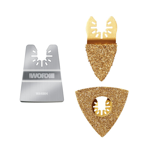 Worx WA5098 - Kit multiherramienta de 3 piezas renovación y baldosas - Ferrotecnia